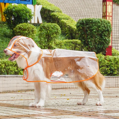 🌧️ Clear Dog Raincoat