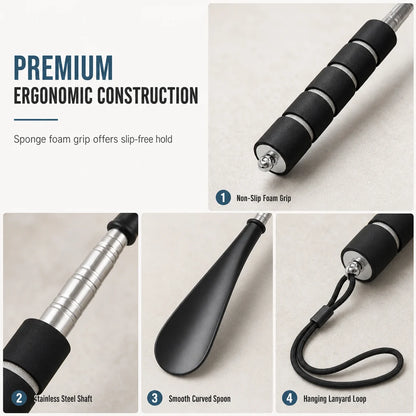 👞 Telescopic Long Shoe Horn | 70cm Reach