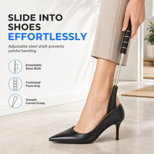 👞 Telescopic Long Shoe Horn | 70cm Reach