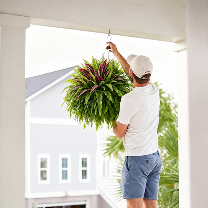 🔥UV‑Resistant Artificial Fern & Red Dracaena Decor Plants