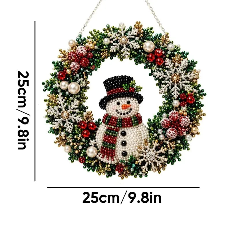 Christmas Diamond Painting Light Wreath DIY Kit