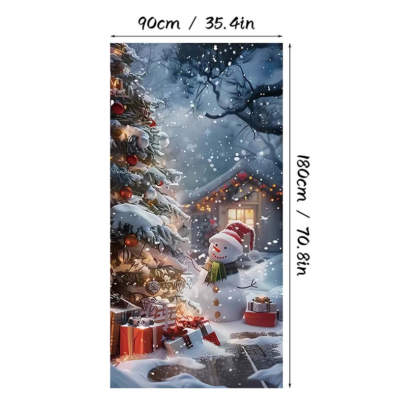 🎄Christmas Door Cover For Instant Holiday Decor✨