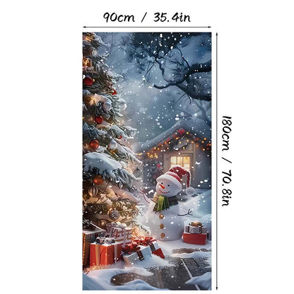 🎄Christmas Door Cover For Instant Holiday Decor✨