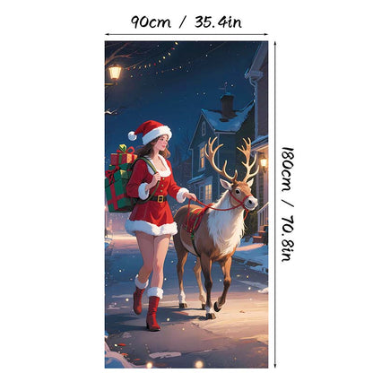 🎄Christmas Door Cover For Instant Holiday Decor✨