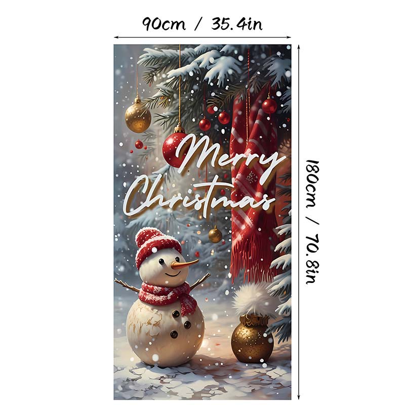 🎄Christmas Door Cover For Instant Holiday Decor✨