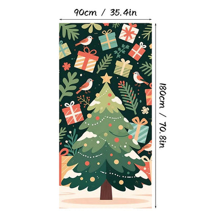 🎄Christmas Door Cover For Instant Holiday Decor✨
