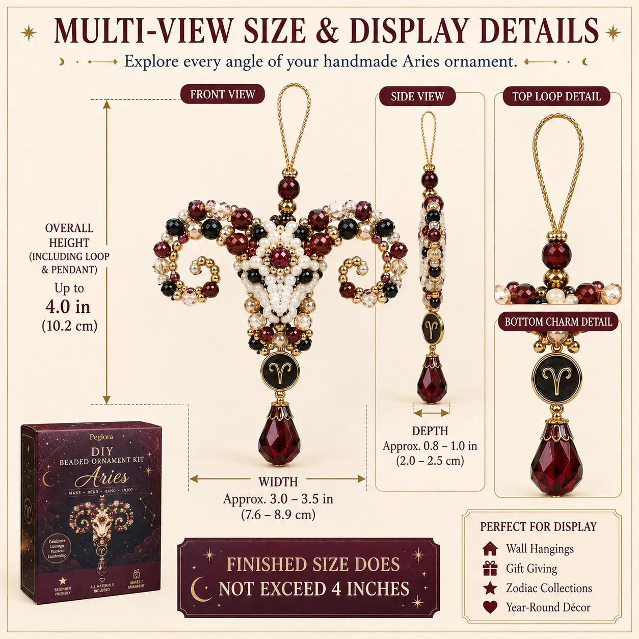 ✨ Zodiac Blessing Beaded Ornament DIY Kit