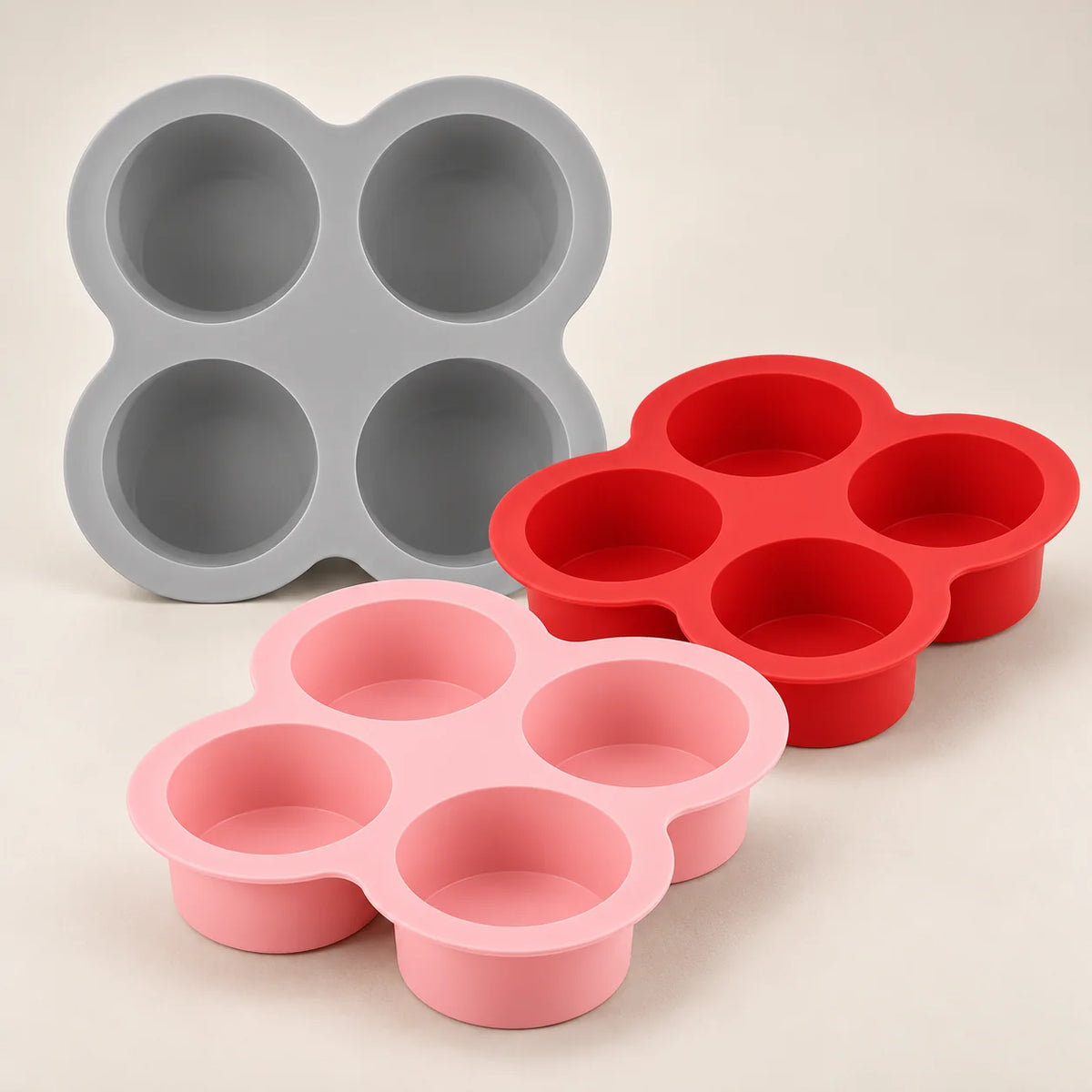 🍳 Silicone Air Fryer Egg Mold – 4-Cup Nonstick Baking Pan for Muffins, Egg Bites & Desserts