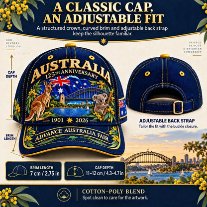 🦘Australia 125th Anniversary 1901–2026 Commemorative Cap