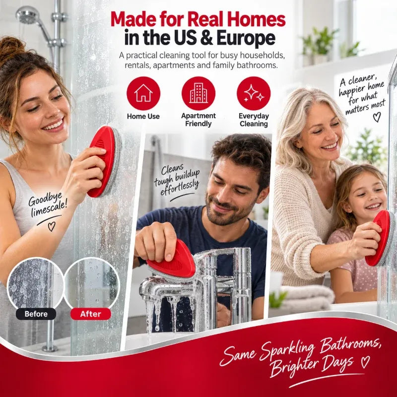 Limescale Remover Bathroom Cleaning Brush