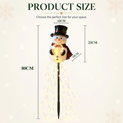 🎄 Snowman Magic Fountain – LED Garden Light❄️