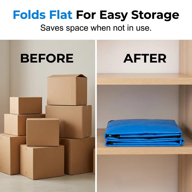 📦 50% OFF NOW! 🧳 Collapsible Storage and Moving Bag – Heavy-duty handles & zippered closure – Folds flat, perfect for moving, travel or closet organization – reusable & easy to clean 🏠