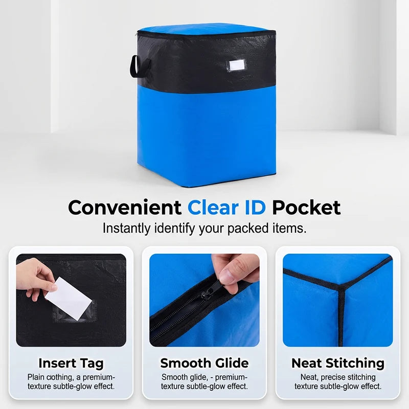 📦 50% OFF NOW! 🧳 Collapsible Storage and Moving Bag – Heavy-duty handles & zippered closure – Folds flat, perfect for moving, travel or closet organization – reusable & easy to clean 🏠