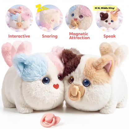 Interactive Fluffy Cat Plush Toy