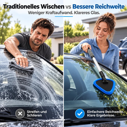 Dual Magnetic Car Window Cleaner | Streak-Free Cleaning Kit for Car Glass
