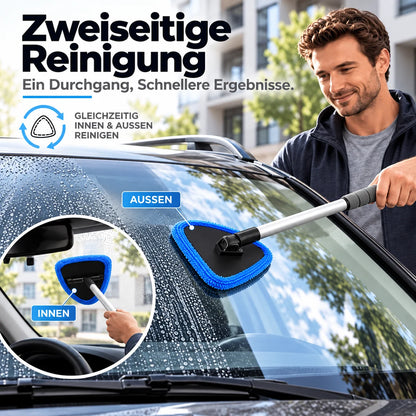 Dual Magnetic Car Window Cleaner | Streak-Free Cleaning Kit for Car Glass