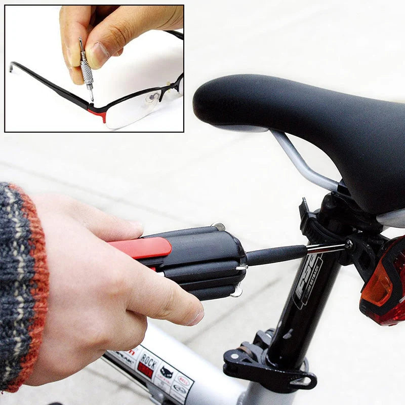📢📢40% OFF !! ⏰ 8-in-1 Folding Screwdriver – Built-In LED Work Light & Flashlight