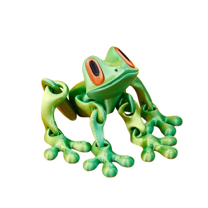 🐸✨ 3D Printed Magnetic Frog – Colorful Fridge Magnet & Whimsical Desk Decor