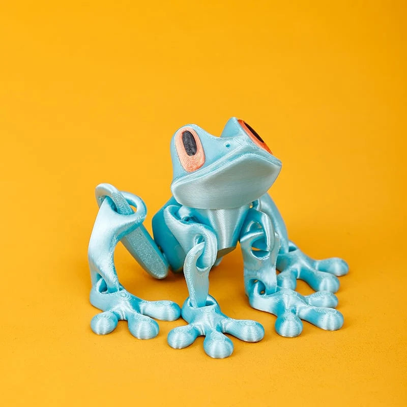🐸✨ 3D Printed Magnetic Frog – Colorful Fridge Magnet & Whimsical Desk Decor