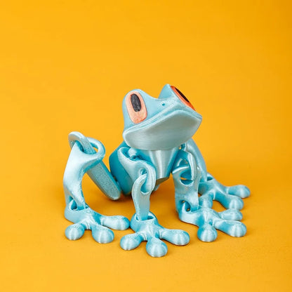 🐸✨ 3D Printed Magnetic Frog – Colorful Fridge Magnet & Whimsical Desk Decor