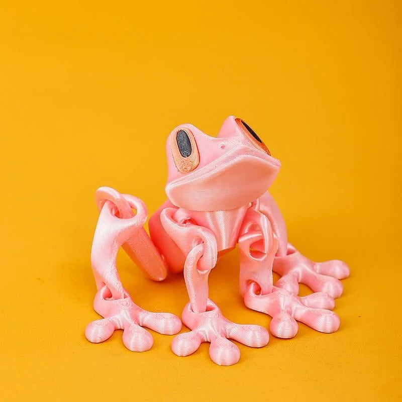 🐸✨ 3D Printed Magnetic Frog – Colorful Fridge Magnet & Whimsical Desk Decor