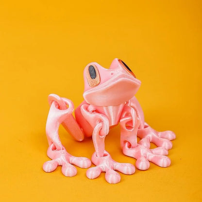 🐸✨ 3D Printed Magnetic Frog – Colorful Fridge Magnet & Whimsical Desk Decor