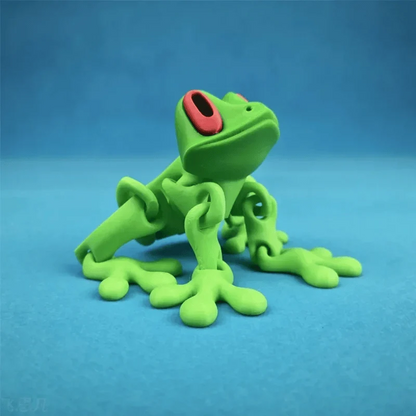 🐸✨ 3D Printed Magnetic Frog – Colorful Fridge Magnet & Whimsical Desk Decor