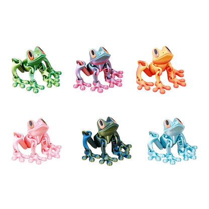 🐸✨ 3D Printed Magnetic Frog – Colorful Fridge Magnet & Whimsical Desk Decor