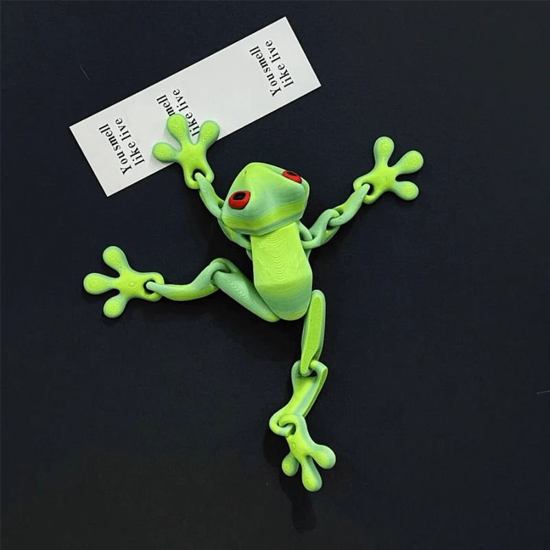 🐸✨ 3D Printed Magnetic Frog – Colorful Fridge Magnet & Whimsical Desk Decor