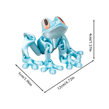 🐸✨ 3D Printed Magnetic Frog – Colorful Fridge Magnet & Whimsical Desk Decor