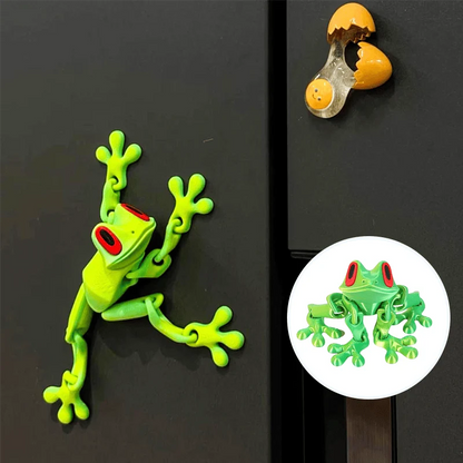 🐸✨ 3D Printed Magnetic Frog – Colorful Fridge Magnet & Whimsical Desk Decor