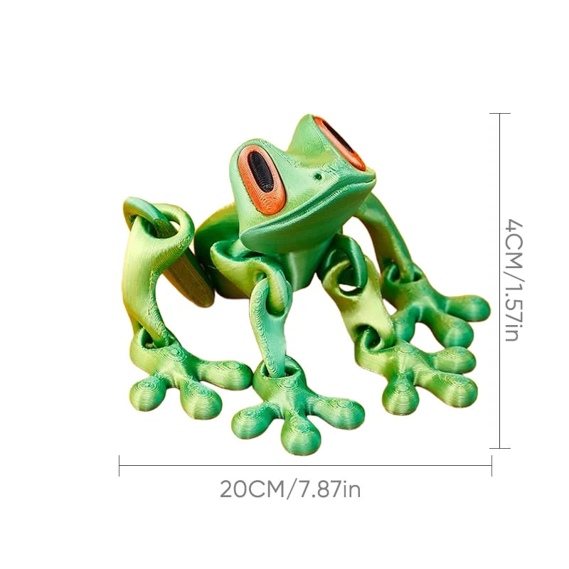 🐸✨ 3D Printed Magnetic Frog – Colorful Fridge Magnet & Whimsical Desk Decor