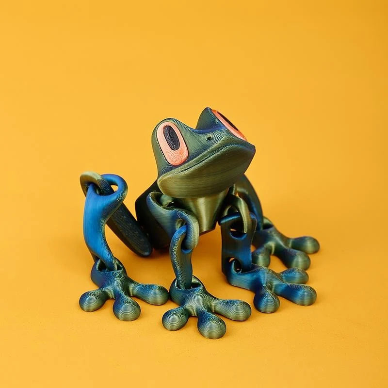 🐸✨ 3D Printed Magnetic Frog – Colorful Fridge Magnet & Whimsical Desk Decor