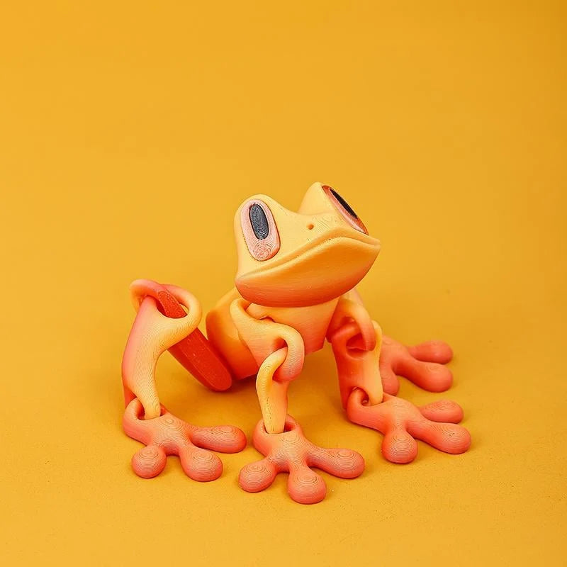 🐸✨ 3D Printed Magnetic Frog – Colorful Fridge Magnet & Whimsical Desk Decor