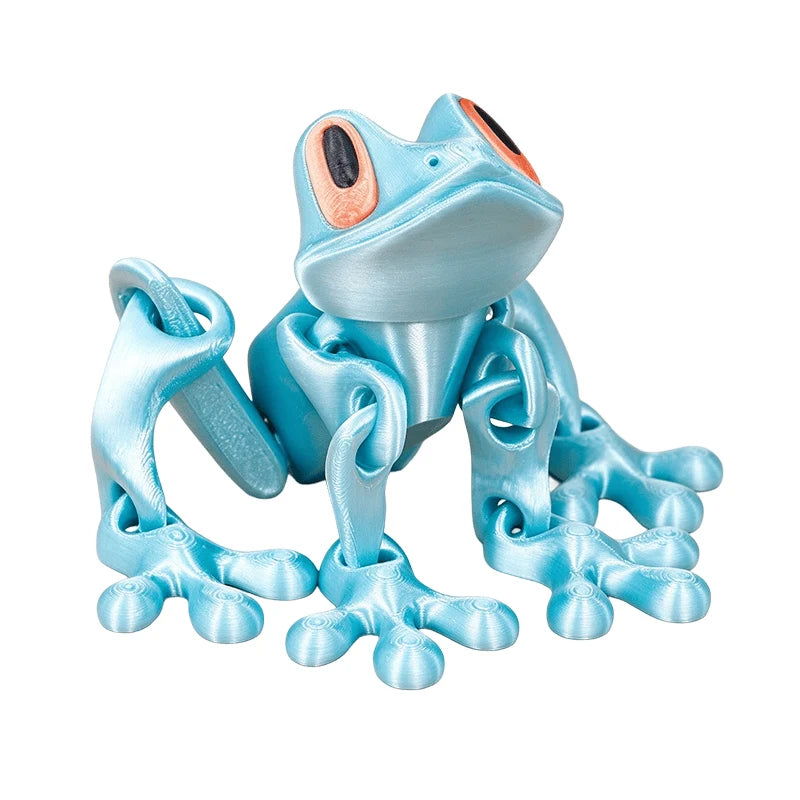 🐸✨ 3D Printed Magnetic Frog – Colorful Fridge Magnet & Whimsical Desk Decor