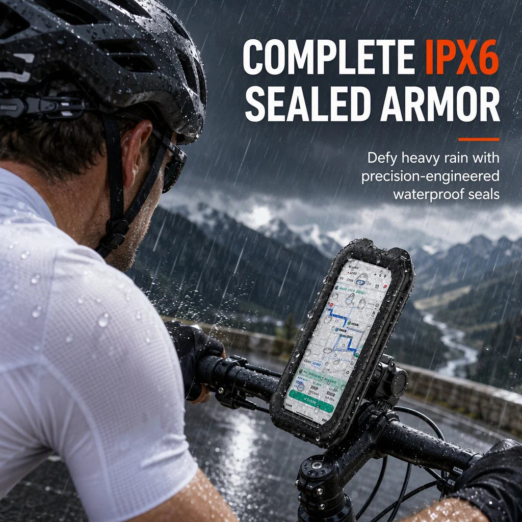 📢📢LIMITED-TIME 50% OFF⏰Waterproof Bike & Motorcycle Phone Holder – IPX6