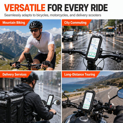 📢📢LIMITED-TIME 50% OFF⏰Waterproof Bike & Motorcycle Phone Holder – IPX6