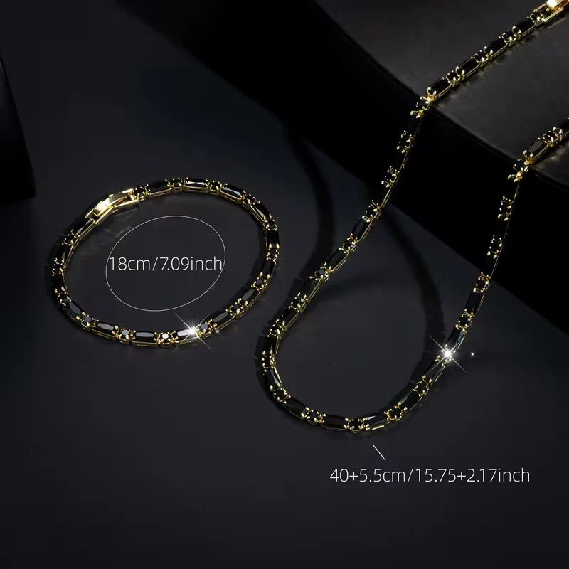 🔥 LIMITED-TIME 50% OFF 💎Cubic Zircon Men's Jewelry Set – Bold Street Luxe Style for Guys ✨