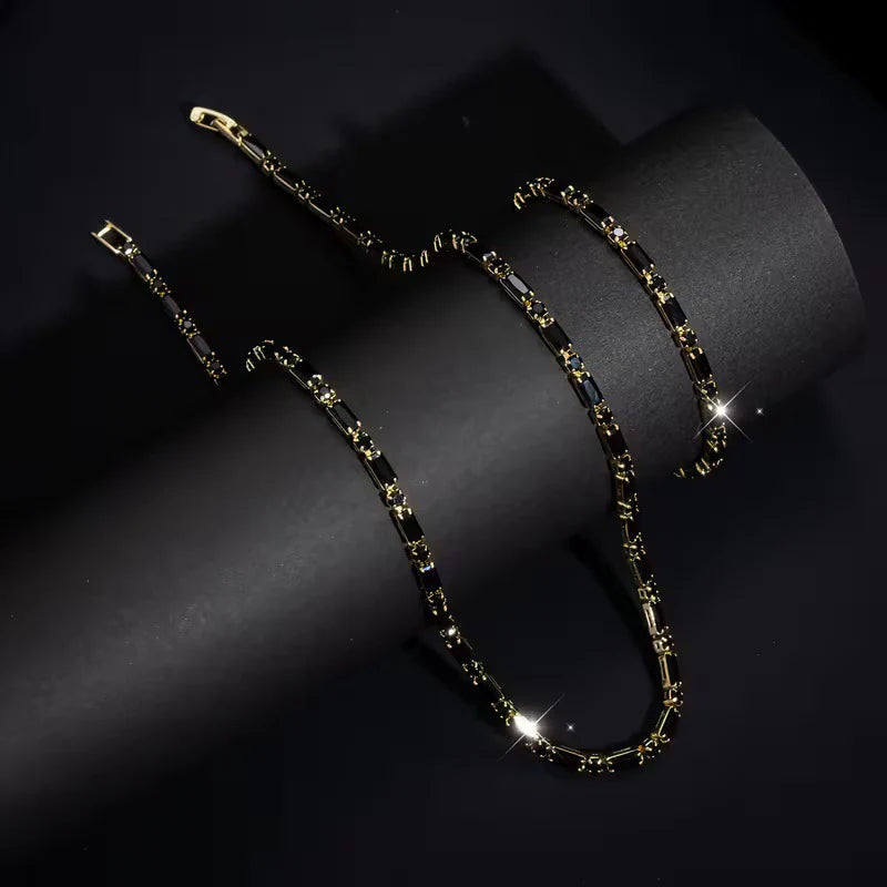 🔥 LIMITED-TIME 50% OFF 💎Cubic Zircon Men's Jewelry Set – Bold Street Luxe Style for Guys ✨