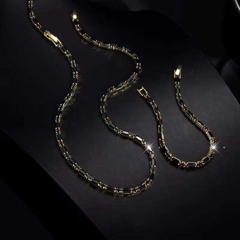 🔥 LIMITED-TIME 50% OFF 💎Cubic Zircon Men's Jewelry Set – Bold Street Luxe Style for Guys ✨