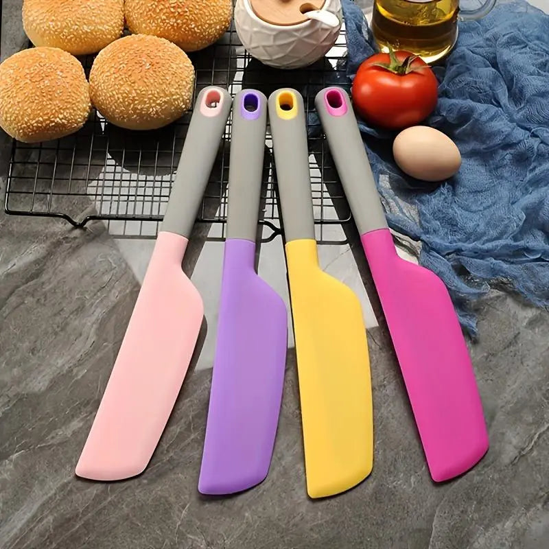 🍳 Heat Resistant Silicone Spatula – Mix, Scrape & Spread Easily