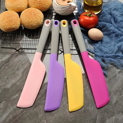 🍳 Heat Resistant Silicone Spatula – Mix, Scrape & Spread Easily