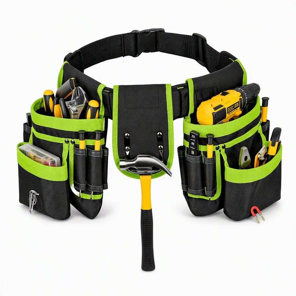 👷 50% OFF! 🛠️ Adjustable Tool Waist Bag – Multi-pocket & hands-free carry ✨