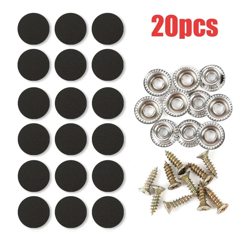⏳Time-Limited Special⏰Car Headliner Repair Kit for Fixing Sagging Roof Fabric Auto Interior Ceiling Snap Buttons and Retainer Rivets with Installation Tools