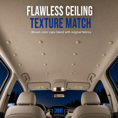 ⏳Time-Limited Special⏰Car Headliner Repair Kit for Fixing Sagging Roof Fabric Auto Interior Ceiling Snap Buttons and Retainer Rivets with Installation Tools