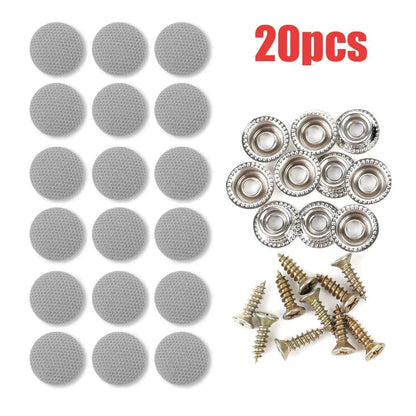 ⏳Time-Limited Special⏰Car Headliner Repair Kit for Fixing Sagging Roof Fabric Auto Interior Ceiling Snap Buttons and Retainer Rivets with Installation Tools