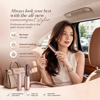 Hot Sale Wireless Rapid-Heating Portable Curling Iron❤️Always kept in a woman's small bag