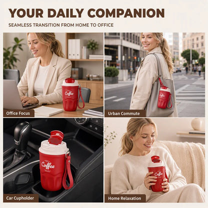 Portable Smart Thermal Coffee Cup with Temperature Display
