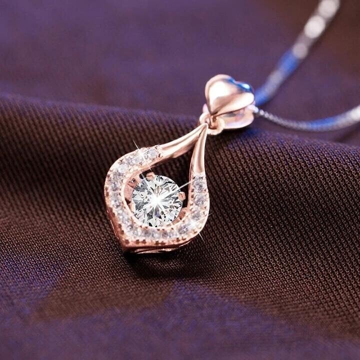 ⏳Time-Limited Special⏰Twinkling Heart Waterdrop Stone Necklace💎