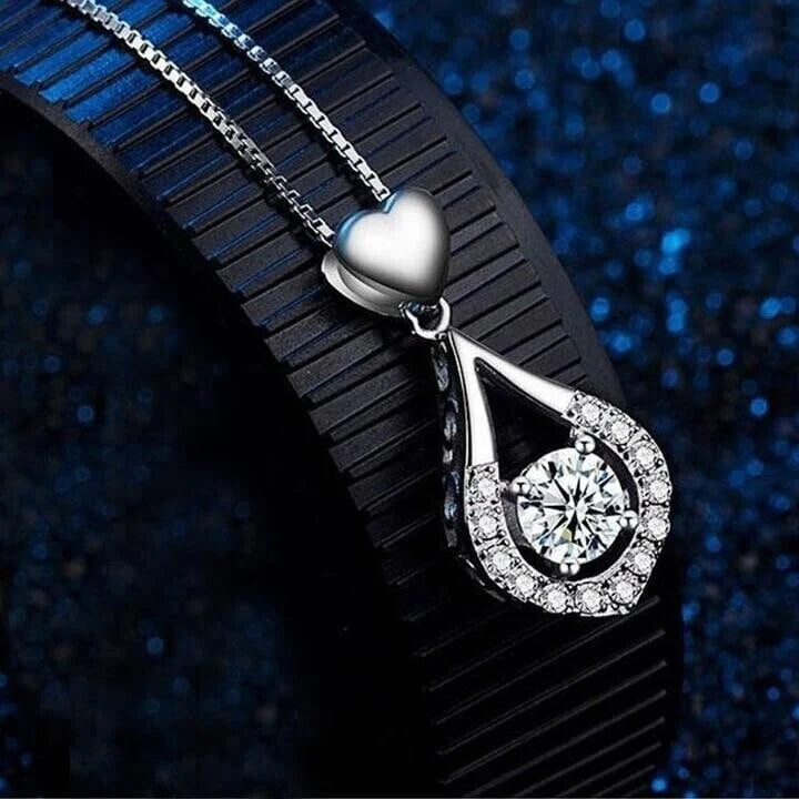⏳Time-Limited Special⏰Twinkling Heart Waterdrop Stone Necklace💎